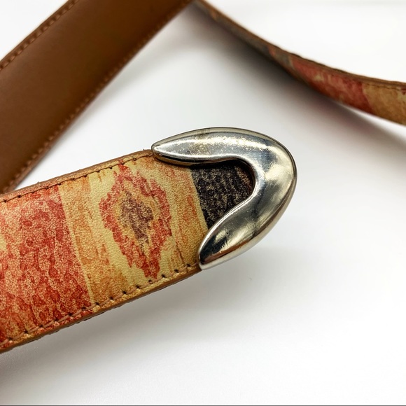 Genuine Leather Multi Colored Belt - Picture 6 of 8
